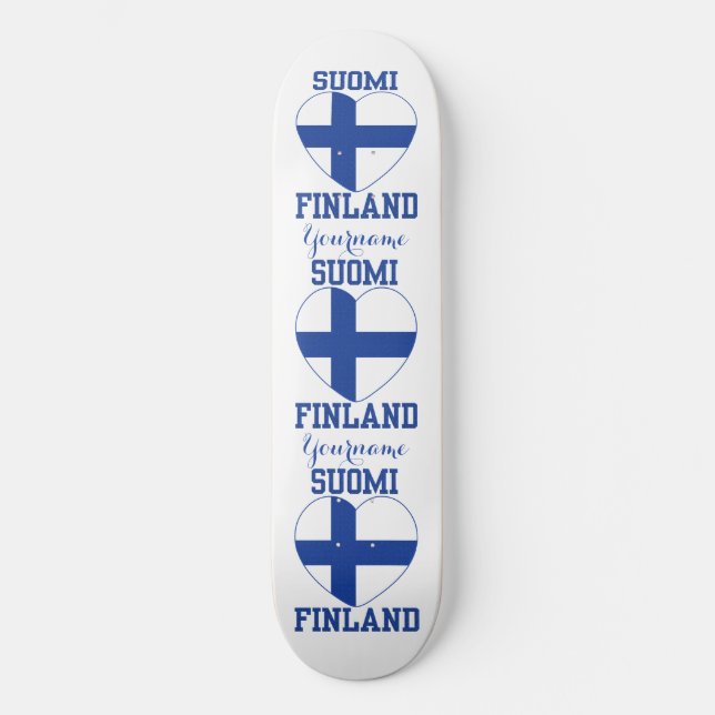 SUOMI FINLAND custom skateboards (Front)