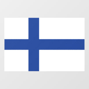 SUOMI FINLAND FLAG WINDOW CLING