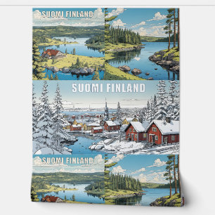 Suomi Finland Nature Illustrations Wallpaper