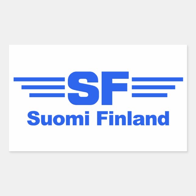 Suomi Finland stickers, customizable Sticker (Front)