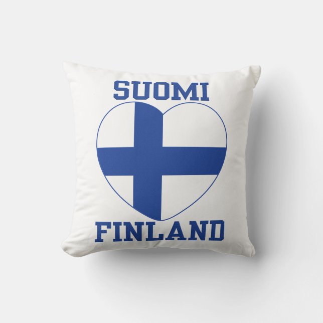 SUOMI FINLAND throw pillow (Front)