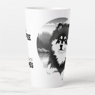 SUOMI- Finnish Lapphund latte mug with text