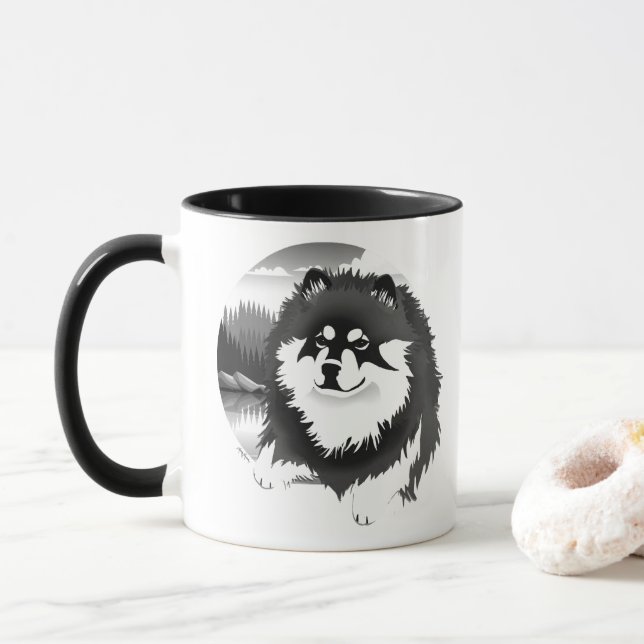 SUOMI - Lapphund finlandais 11 once de tasse (Avec donut)