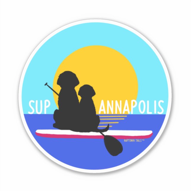 SUP Annapolis Dogs Vinyl Sticker (Front)