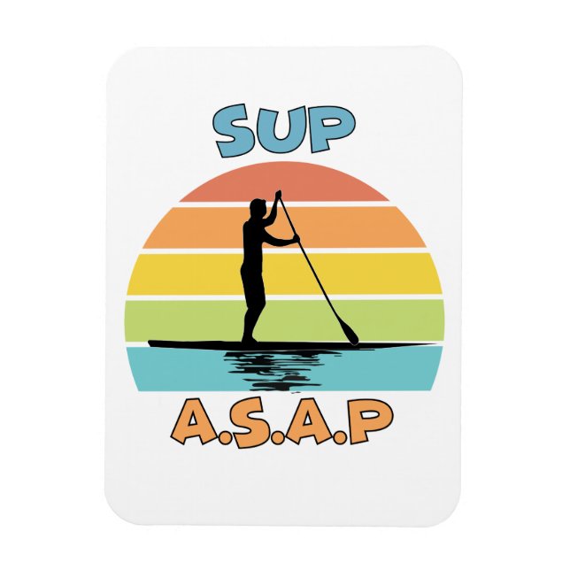 SUP ASAP Stand Up Paddling Magnet (Vertical)