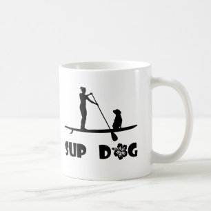 SUP Dog Sitting Coffee Mug