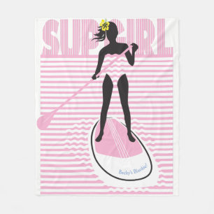 SUP Girl Fleece Blanket