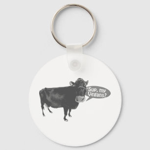 'sup my vegans keychain