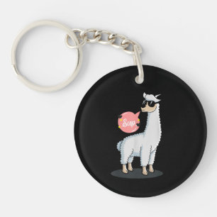 Sup No Drama Llama Animal Lover Awesome Funny Cute Keychain
