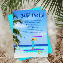 SUP Party Girls Birthday Tropical Paddling
