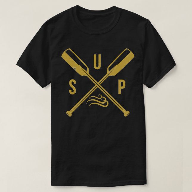 SUP Shirts Paddleboard Stand Up Paddling Vintage R (Design Front)