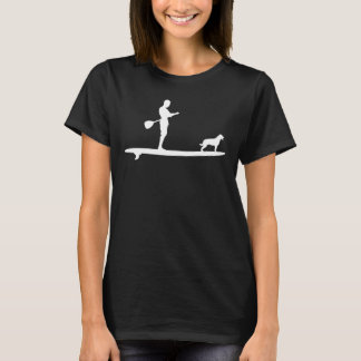 SUP Stand Up Paddle with dog, Paddling T-Shirt