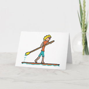 SUP Stand Up Paddleboard Card