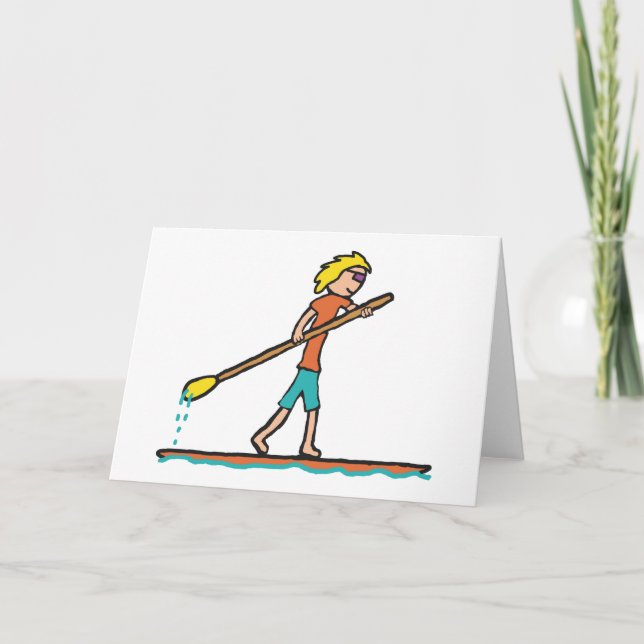 SUP Stand Up Paddleboard Card (Front)