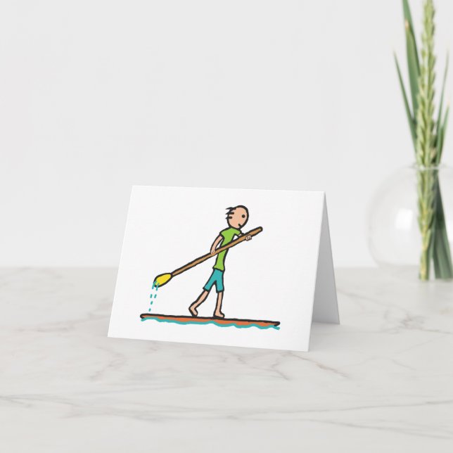 SUP Stand Up Paddleboard Card (Front)