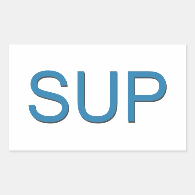SUP (Stand Up Paddleboarding) Sticker (Front)