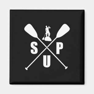 Sup T Shirt Stand Up Paddle Boarding Tee Surf Boar Magnet