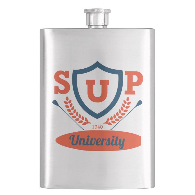 SUP university Hip Flask (Front)