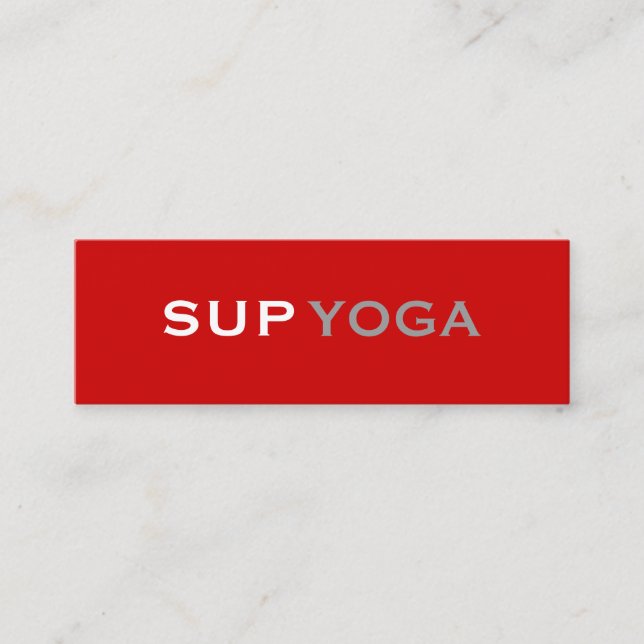 SUP YOGA MINI BUSINESS CARD (Front)