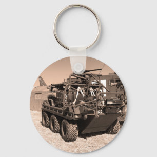 Supacat. The  all terrain six wheeled army vehicle Keychain