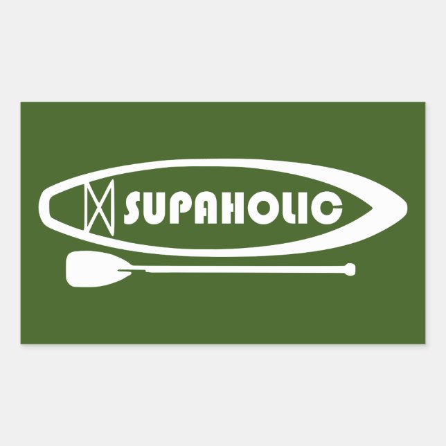Supaholic Standup Paddleboarding Sticker (Front)
