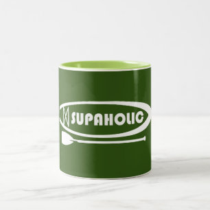 Supaholic Standup Paddleboarding Two-Tone Coffee Mug