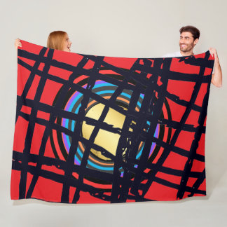 SUPER ABSTRACT Fleece Blanket