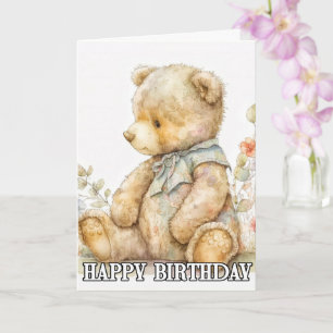 Super Adorable Little Teddy Bear Card