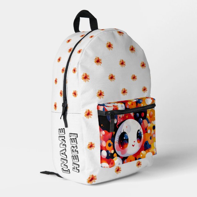 Super Adorable! Printed Backpack (Back Corner Left)