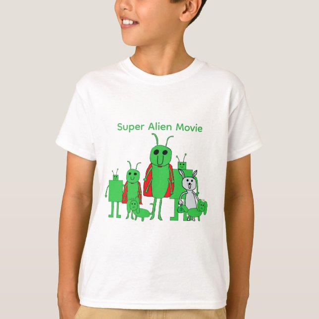 Super Alien Movie Full Character Kids' Tee (Front)