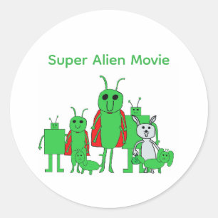 Super Alien Movie Full Character Stickers