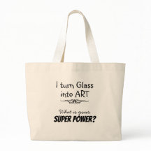 Super Artist Stained Glass Canvas Tote