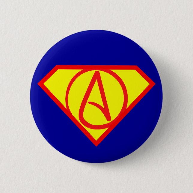 Super atheist button (Front)