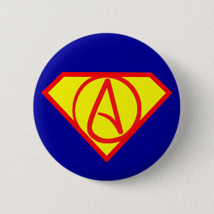 Super atheist button