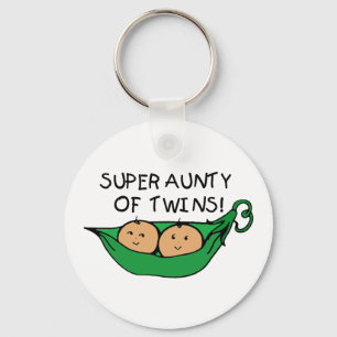 Super Aunty of Twins Pod Keychain