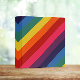 Super Awesome Retro Rainbow 3 Classeur