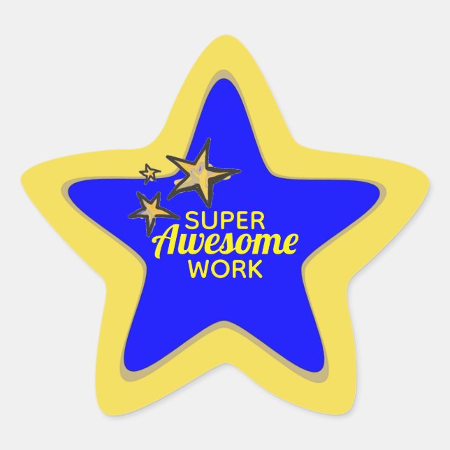 Super Awesome Work Stickers (Front)