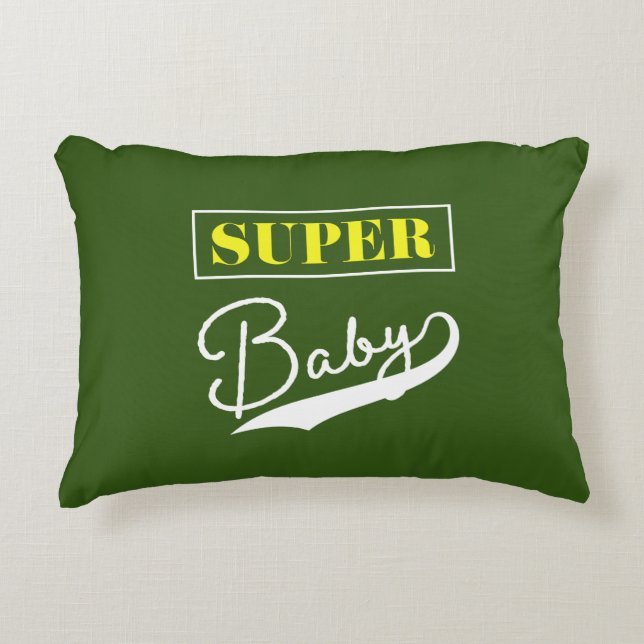 Super Baby Accent Pillow (Front)
