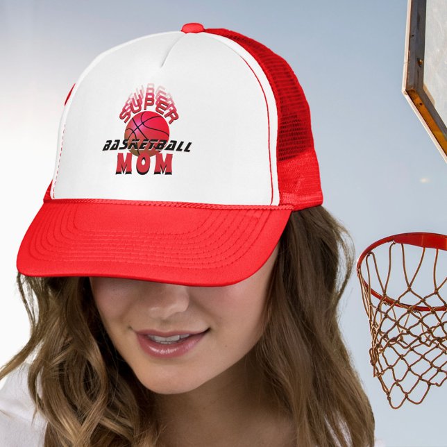 Super Basketball Mom Sporty Mother Trucker Hat (Creator Uploaded)