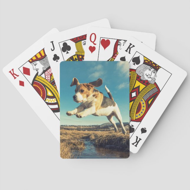 Super Beagle Dog - Playing Cards (Back)
