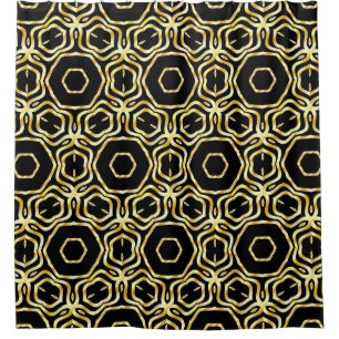 Super Beautiful seamless black and gold flower orn