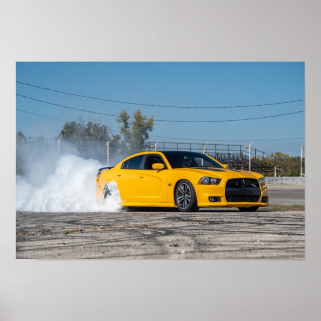 Super Bee Burnout Poster (Front)