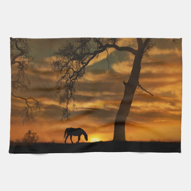 Super belle Cheval Serviette de cuisine (Horizontal)