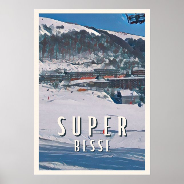 Super Besse Station de ski Poster (Front)