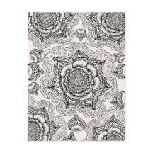 Super Black and White Mandala Pattern