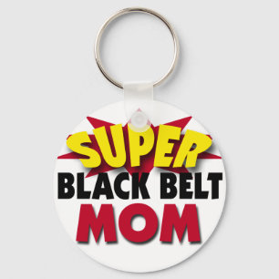 Super Black Belt Mom Keychain