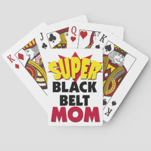Super Black Belt Mom Playing Cards