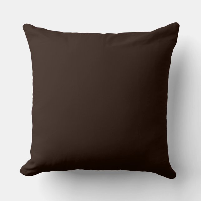 Super Black Throw Pillow (Front)