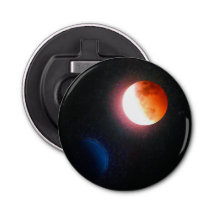 Super Blood Wolf Moon 1/20/19 Button Bottle Opener
