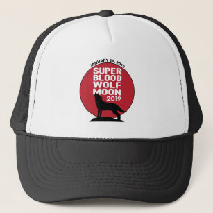 Super Blood Wolf Moon Eclipse 2019 Trucker Hat